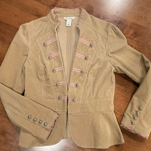 WHBM Corduroy Military Jacket Blazer (size 4)